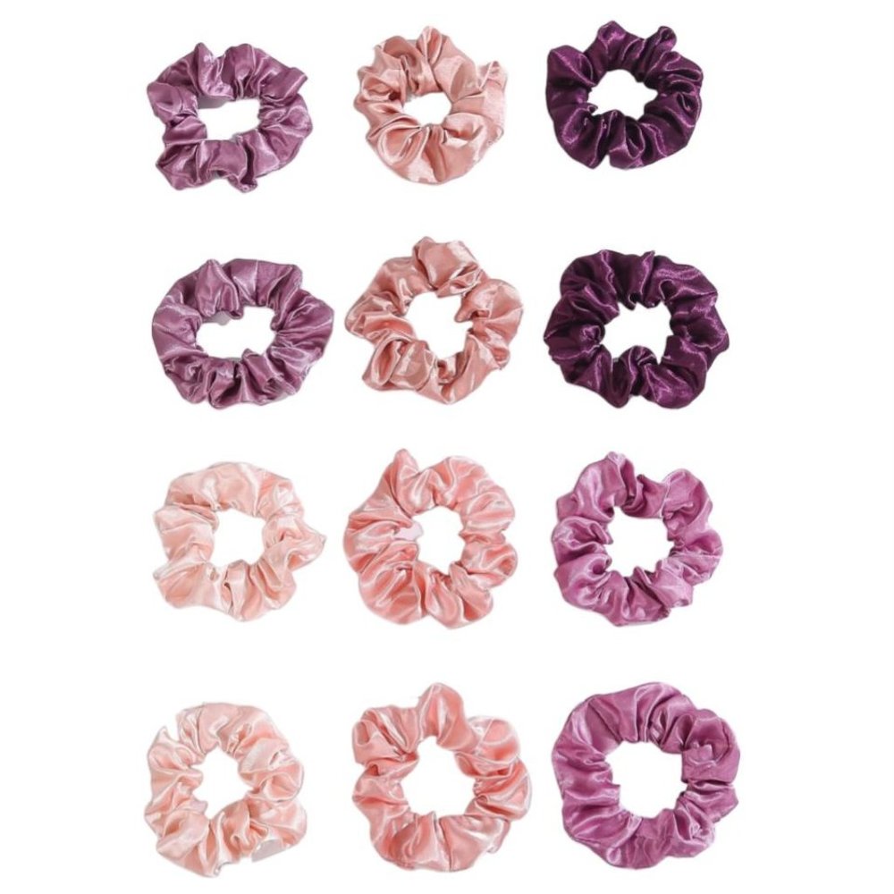 NIB Satin Scrunchie Set
